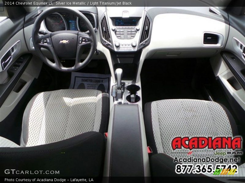 Silver Ice Metallic / Light Titanium/Jet Black 2014 Chevrolet Equinox LS