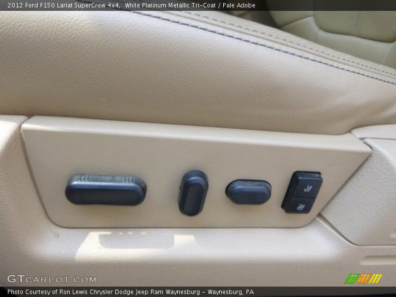 White Platinum Metallic Tri-Coat / Pale Adobe 2012 Ford F150 Lariat SuperCrew 4x4