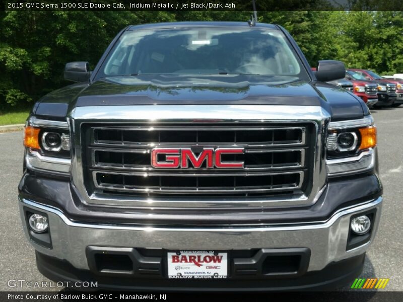 Iridium Metallic / Jet Black/Dark Ash 2015 GMC Sierra 1500 SLE Double Cab