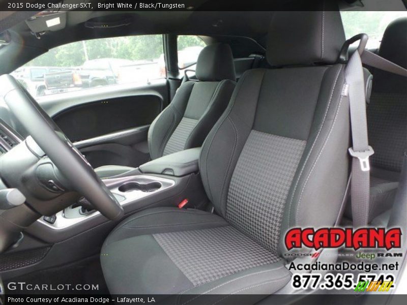 Bright White / Black/Tungsten 2015 Dodge Challenger SXT