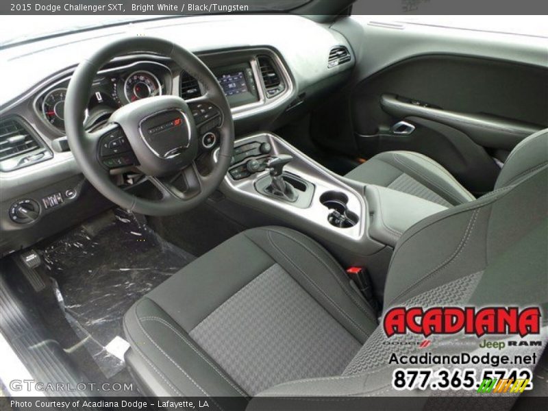 Bright White / Black/Tungsten 2015 Dodge Challenger SXT
