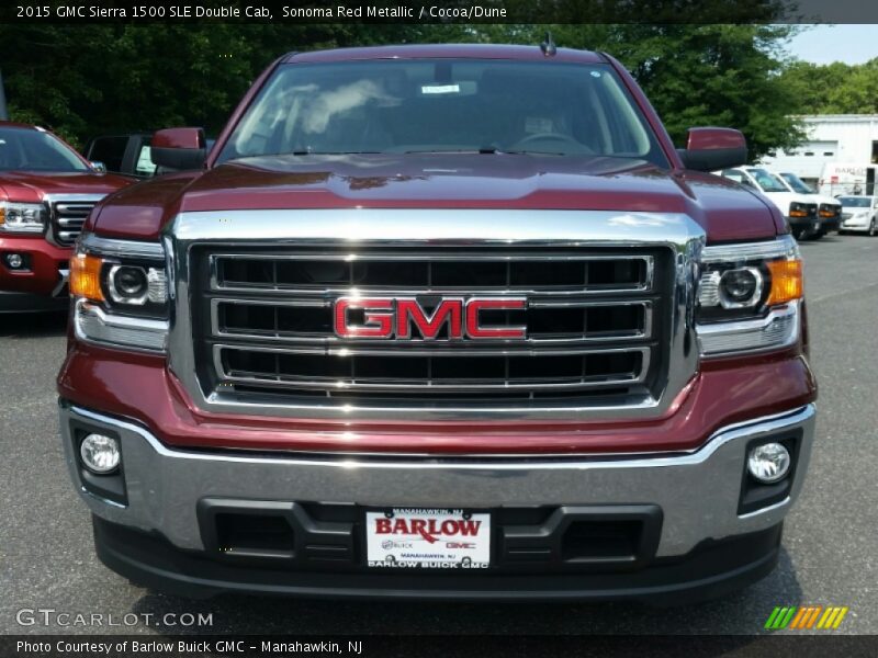 Sonoma Red Metallic / Cocoa/Dune 2015 GMC Sierra 1500 SLE Double Cab