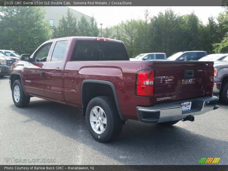 Sonoma Red Metallic / Cocoa/Dune 2015 GMC Sierra 1500 SLE Double Cab