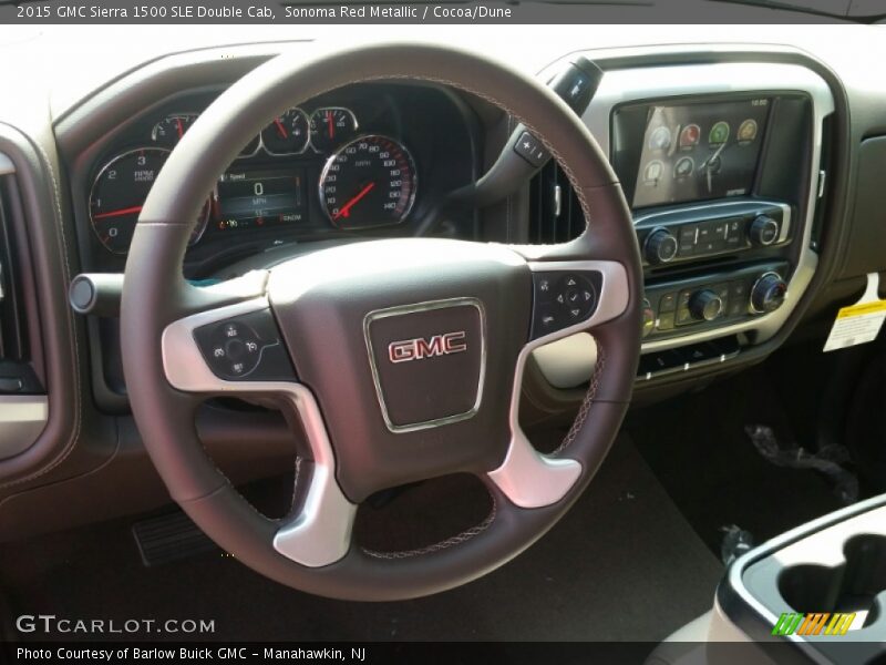 Sonoma Red Metallic / Cocoa/Dune 2015 GMC Sierra 1500 SLE Double Cab