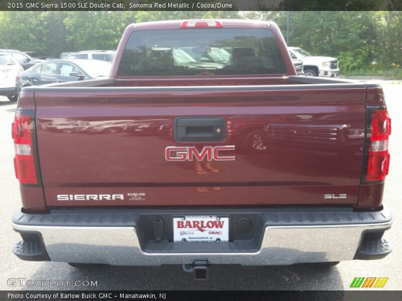 Sonoma Red Metallic / Cocoa/Dune 2015 GMC Sierra 1500 SLE Double Cab