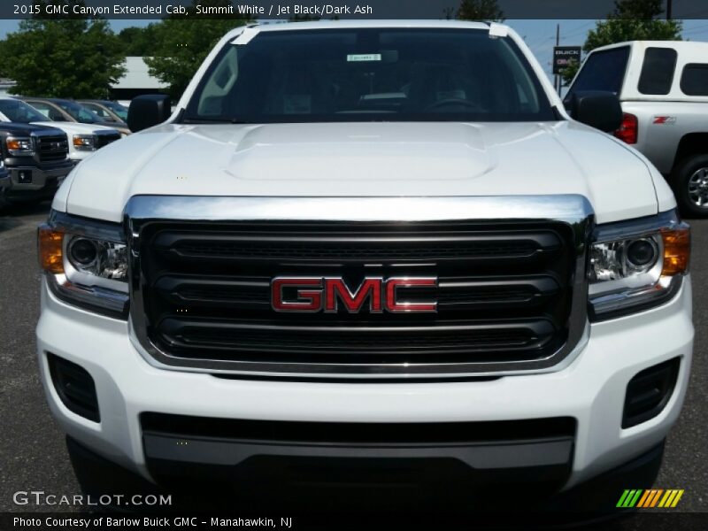 Summit White / Jet Black/Dark Ash 2015 GMC Canyon Extended Cab