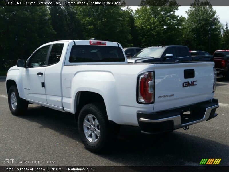Summit White / Jet Black/Dark Ash 2015 GMC Canyon Extended Cab