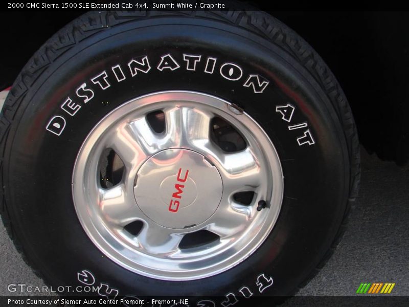 Summit White / Graphite 2000 GMC Sierra 1500 SLE Extended Cab 4x4