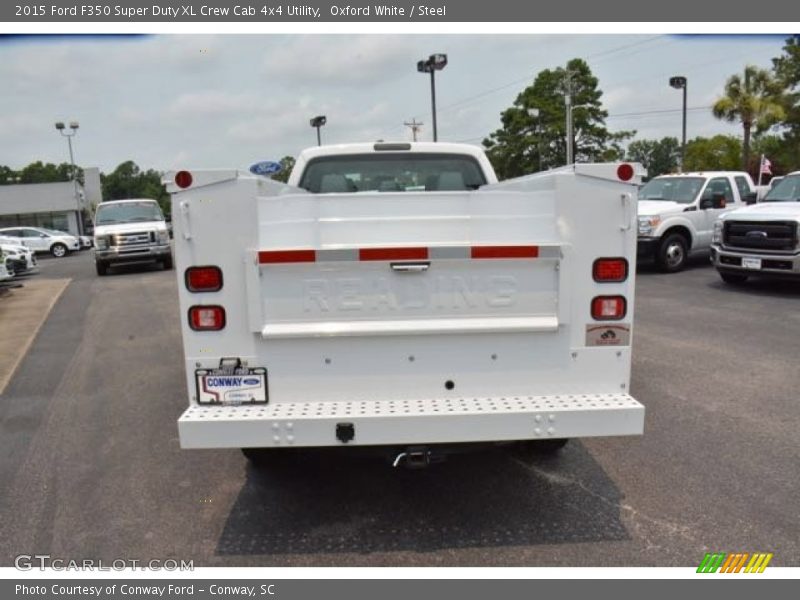 Oxford White / Steel 2015 Ford F350 Super Duty XL Crew Cab 4x4 Utility