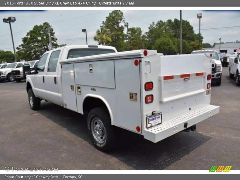 Oxford White / Steel 2015 Ford F350 Super Duty XL Crew Cab 4x4 Utility