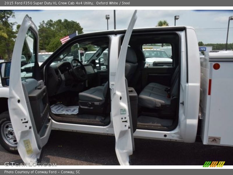 Oxford White / Steel 2015 Ford F350 Super Duty XL Crew Cab 4x4 Utility