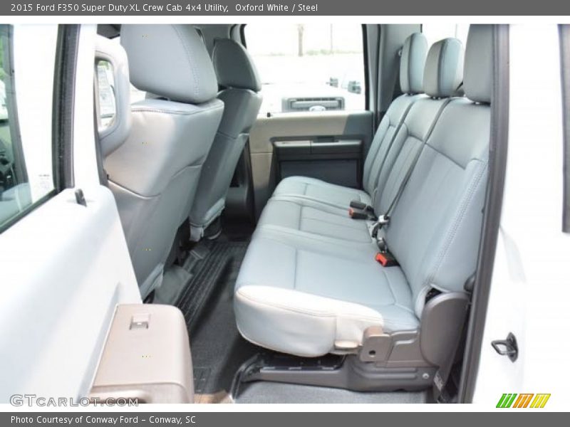 Oxford White / Steel 2015 Ford F350 Super Duty XL Crew Cab 4x4 Utility