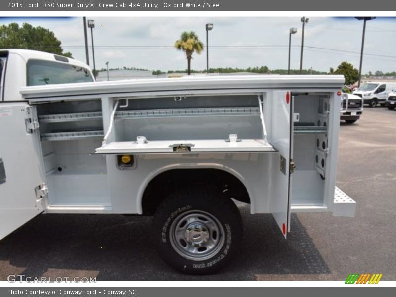 Oxford White / Steel 2015 Ford F350 Super Duty XL Crew Cab 4x4 Utility