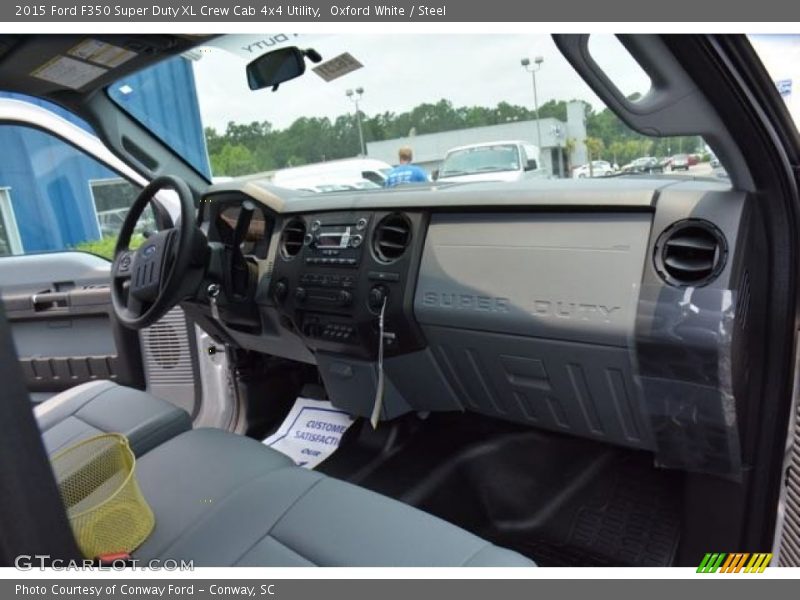 Oxford White / Steel 2015 Ford F350 Super Duty XL Crew Cab 4x4 Utility