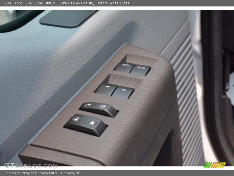 Oxford White / Steel 2015 Ford F350 Super Duty XL Crew Cab 4x4 Utility