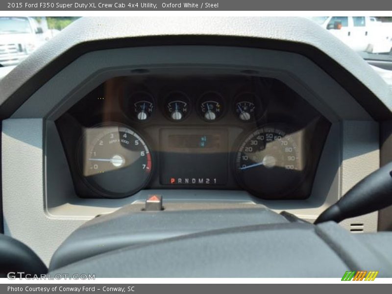 Oxford White / Steel 2015 Ford F350 Super Duty XL Crew Cab 4x4 Utility