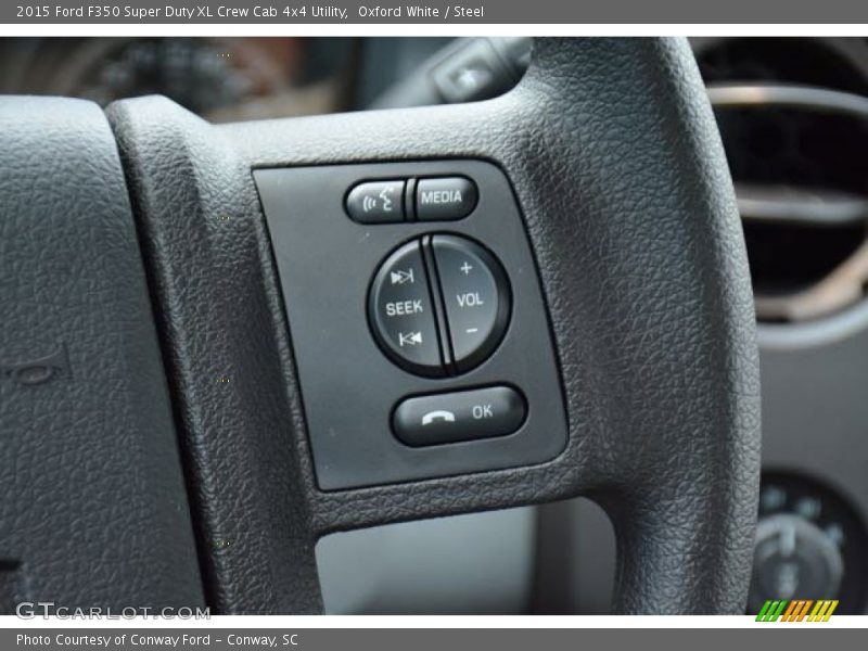Oxford White / Steel 2015 Ford F350 Super Duty XL Crew Cab 4x4 Utility
