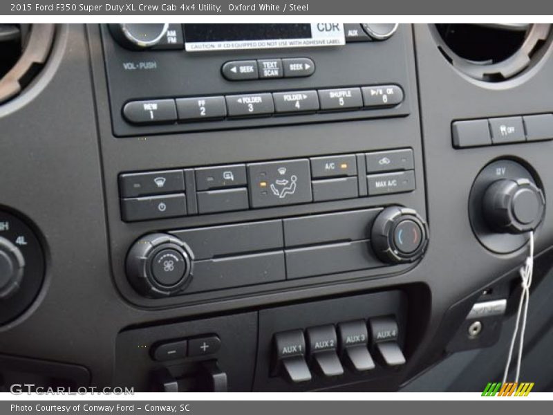 Oxford White / Steel 2015 Ford F350 Super Duty XL Crew Cab 4x4 Utility