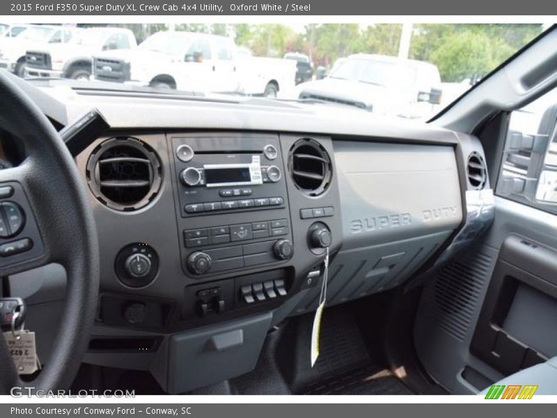 Oxford White / Steel 2015 Ford F350 Super Duty XL Crew Cab 4x4 Utility