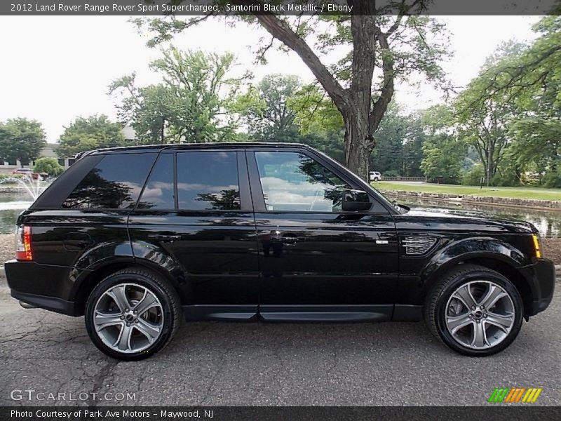 Santorini Black Metallic / Ebony 2012 Land Rover Range Rover Sport Supercharged