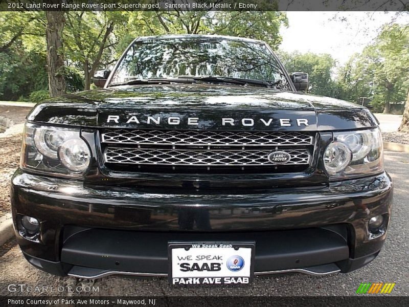 Santorini Black Metallic / Ebony 2012 Land Rover Range Rover Sport Supercharged