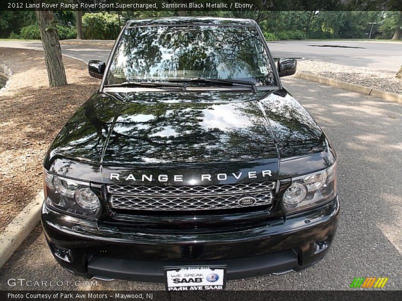 Santorini Black Metallic / Ebony 2012 Land Rover Range Rover Sport Supercharged