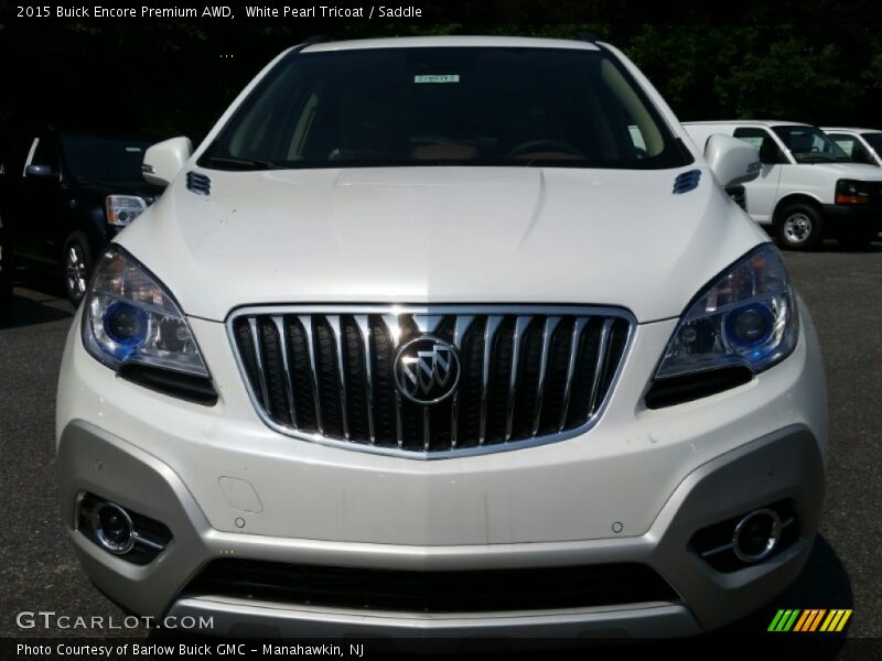 White Pearl Tricoat / Saddle 2015 Buick Encore Premium AWD