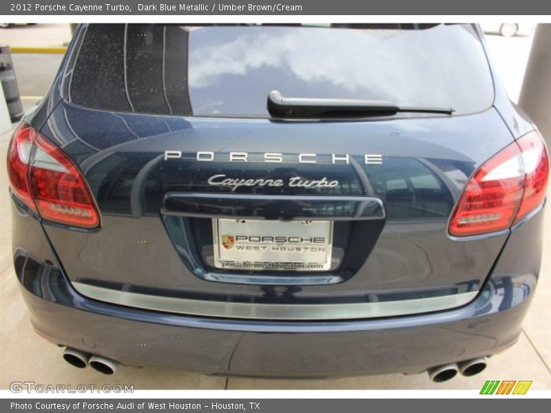 Dark Blue Metallic / Umber Brown/Cream 2012 Porsche Cayenne Turbo