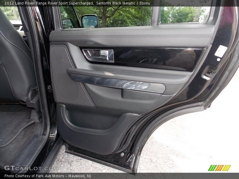 Santorini Black Metallic / Ebony 2012 Land Rover Range Rover Sport Supercharged