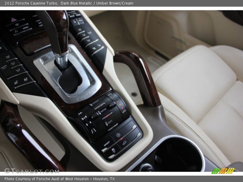 Dark Blue Metallic / Umber Brown/Cream 2012 Porsche Cayenne Turbo