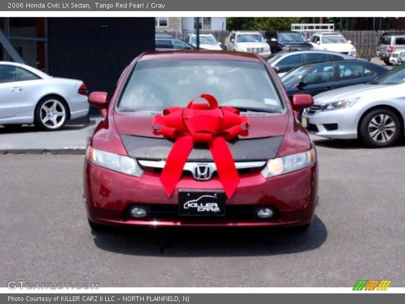 Tango Red Pearl / Gray 2006 Honda Civic LX Sedan