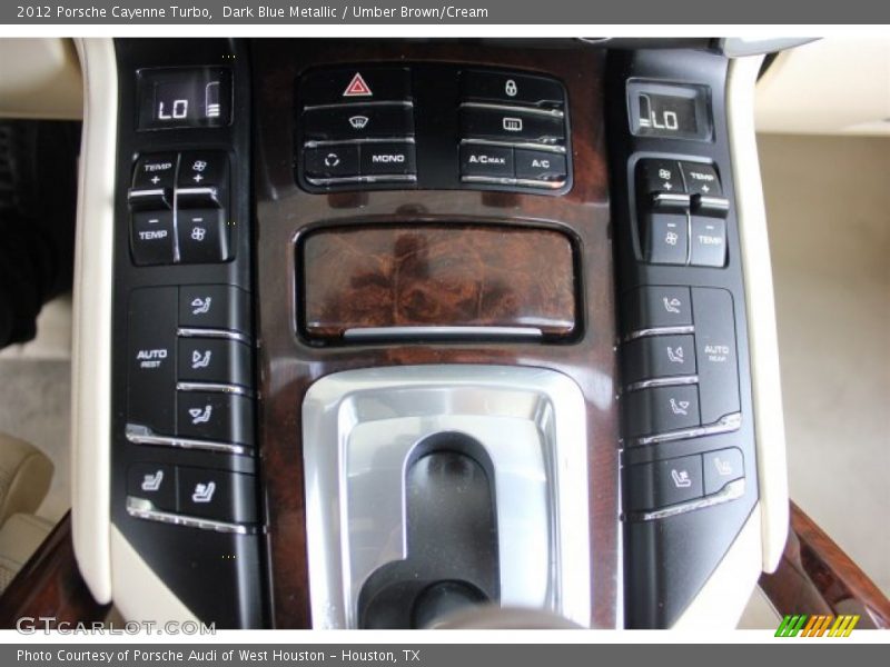 Dark Blue Metallic / Umber Brown/Cream 2012 Porsche Cayenne Turbo