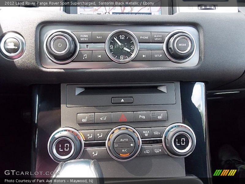 Santorini Black Metallic / Ebony 2012 Land Rover Range Rover Sport Supercharged