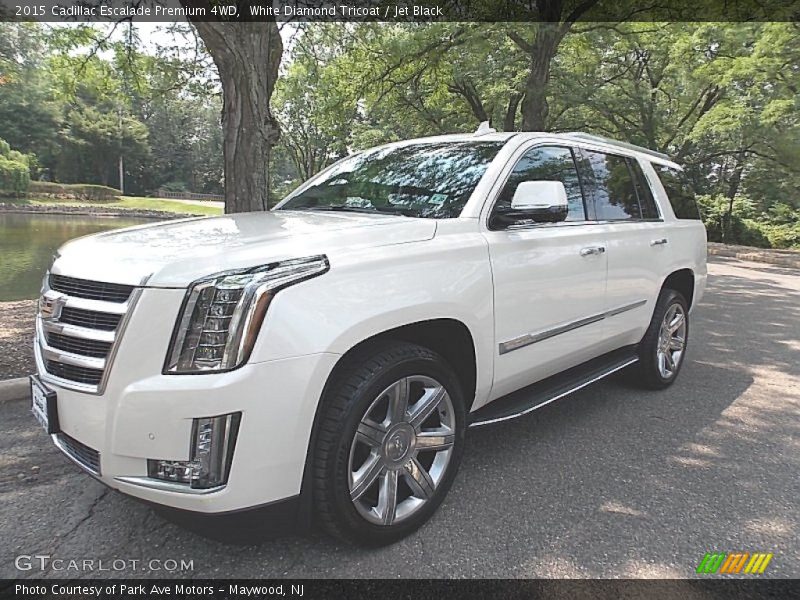 White Diamond Tricoat / Jet Black 2015 Cadillac Escalade Premium 4WD