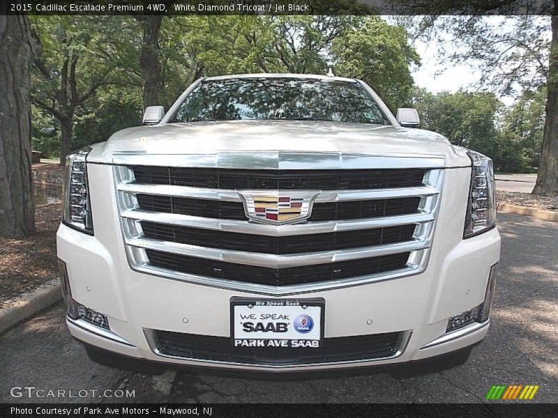 White Diamond Tricoat / Jet Black 2015 Cadillac Escalade Premium 4WD