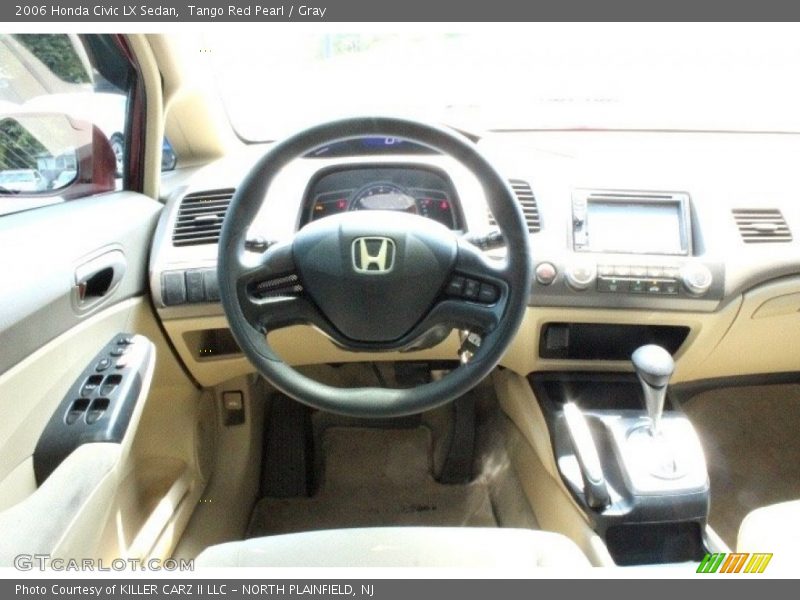Tango Red Pearl / Gray 2006 Honda Civic LX Sedan