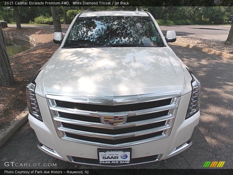 White Diamond Tricoat / Jet Black 2015 Cadillac Escalade Premium 4WD