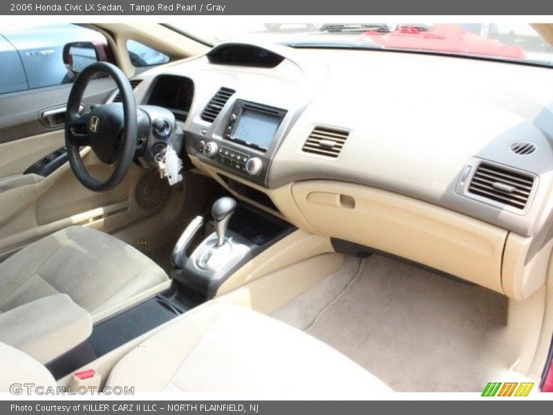 Tango Red Pearl / Gray 2006 Honda Civic LX Sedan