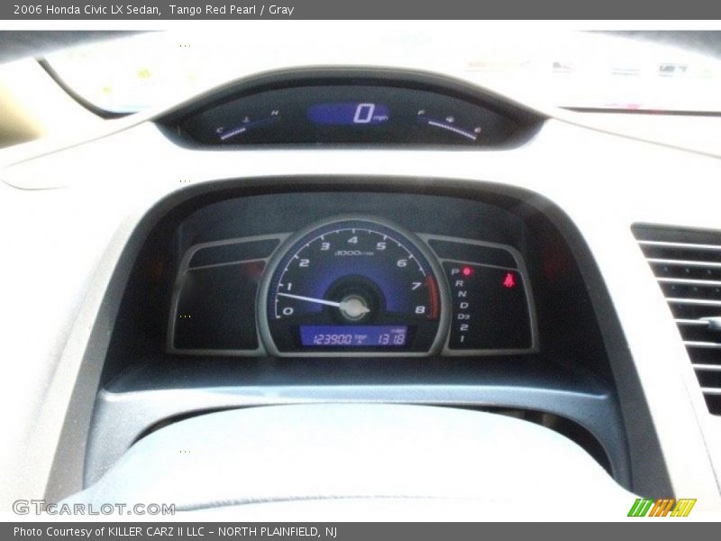 Tango Red Pearl / Gray 2006 Honda Civic LX Sedan