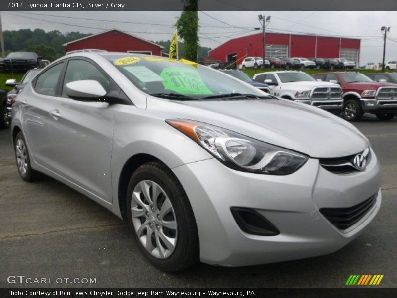 Silver / Gray 2012 Hyundai Elantra GLS