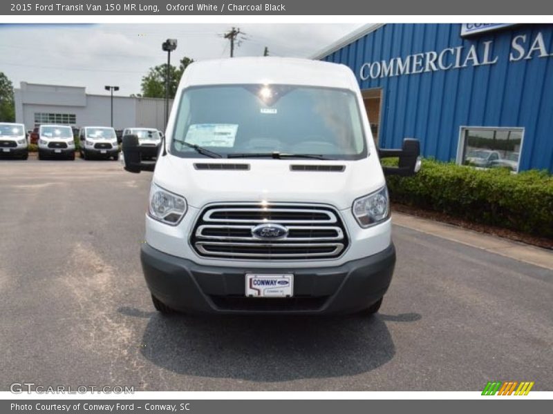 Oxford White / Charcoal Black 2015 Ford Transit Van 150 MR Long
