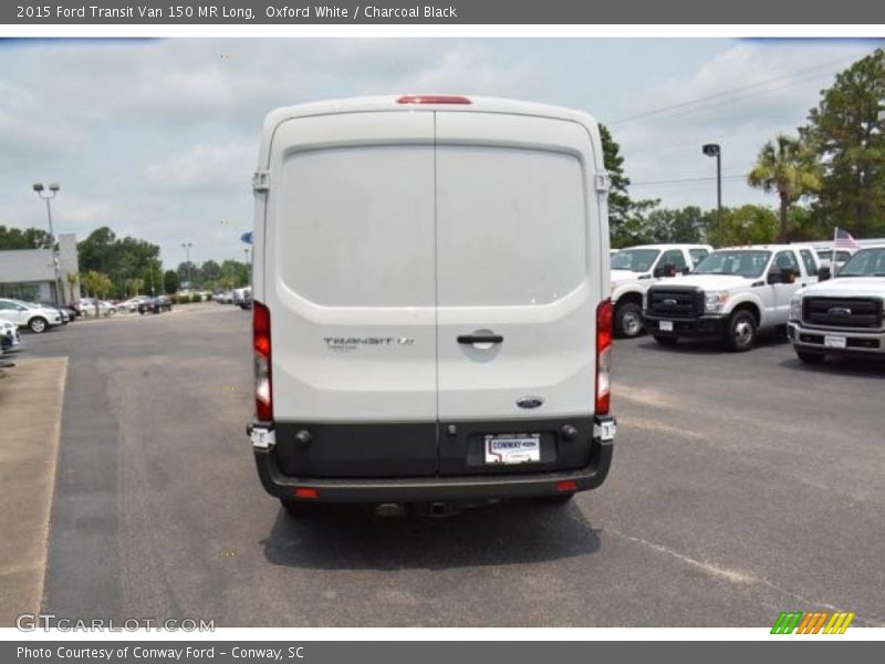 Oxford White / Charcoal Black 2015 Ford Transit Van 150 MR Long