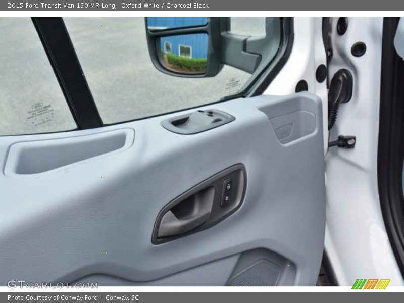 Oxford White / Charcoal Black 2015 Ford Transit Van 150 MR Long