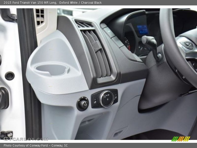 Oxford White / Charcoal Black 2015 Ford Transit Van 150 MR Long