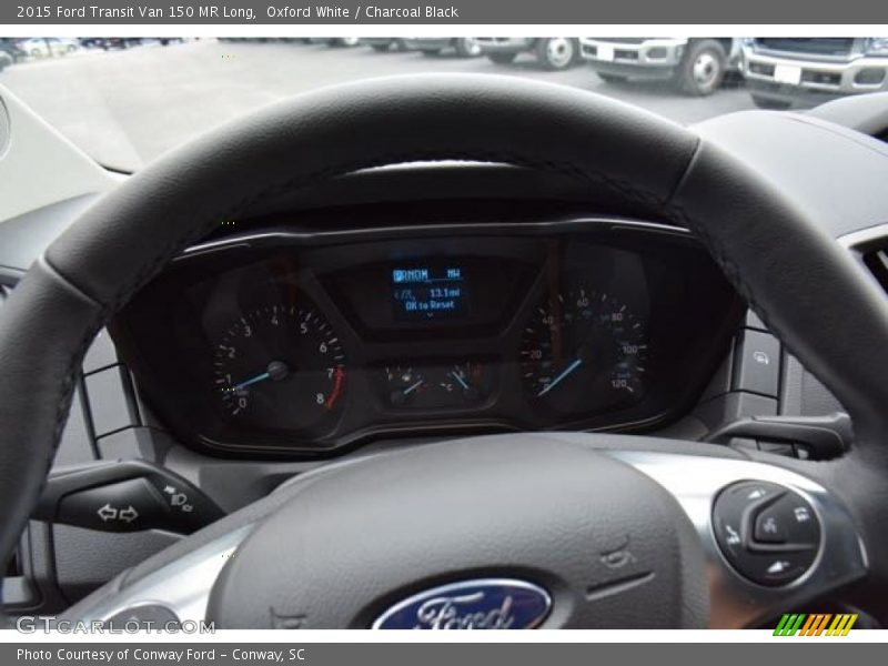 Oxford White / Charcoal Black 2015 Ford Transit Van 150 MR Long