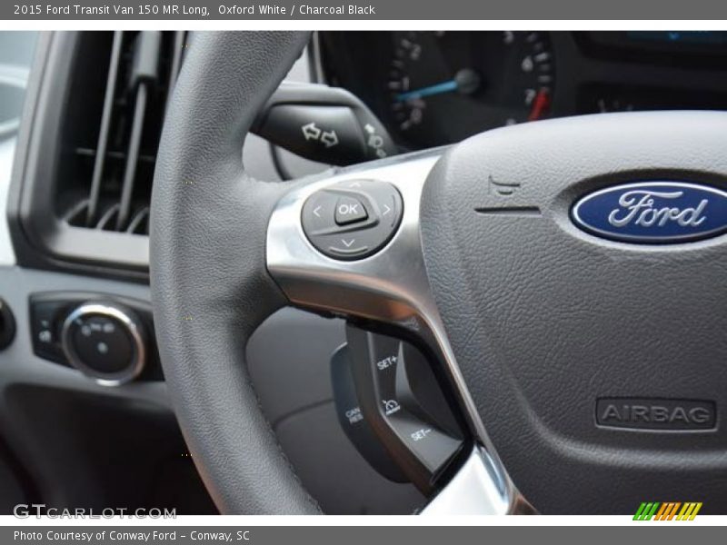 Oxford White / Charcoal Black 2015 Ford Transit Van 150 MR Long