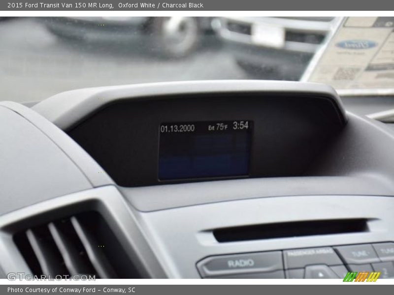 Oxford White / Charcoal Black 2015 Ford Transit Van 150 MR Long