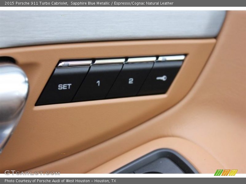 Sapphire Blue Metallic / Espresso/Cognac Natural Leather 2015 Porsche 911 Turbo Cabriolet