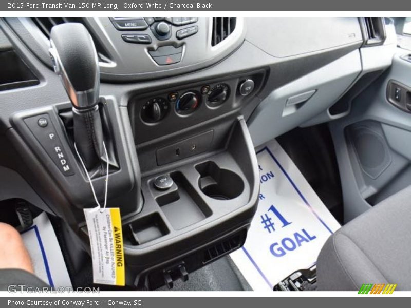 Oxford White / Charcoal Black 2015 Ford Transit Van 150 MR Long