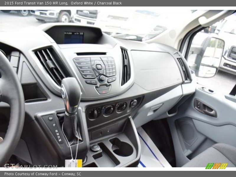 Oxford White / Charcoal Black 2015 Ford Transit Van 150 MR Long